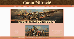 Desktop Screenshot of goranmitrovic-painter.com