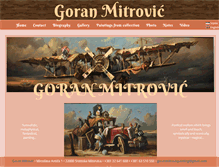 Tablet Screenshot of goranmitrovic-painter.com
